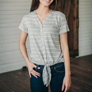 Forget Me Knot Tee - Grey - XL